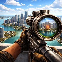 أيقونة قناص المدينة: FPS